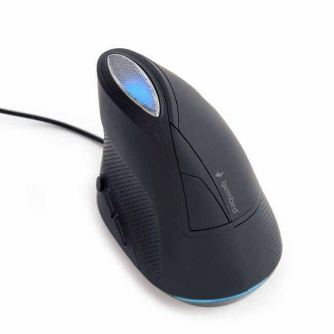 Оптична ергономічна миша, USB інтерфейс, 3200 dpi, чорний