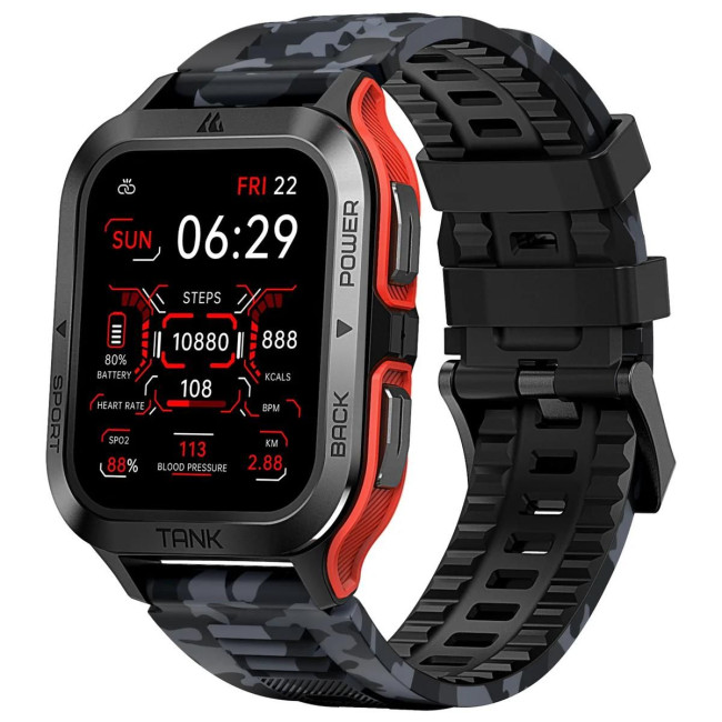 Змінний ремінець KOSPET CAMO GREY/BLACK 22MM