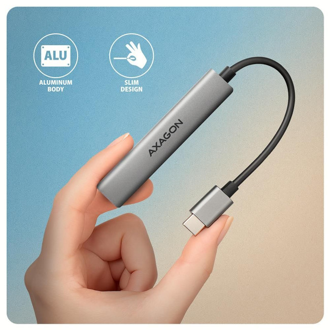 Концентратор USB3.2 4PORT 0.12M HUE-STC AXAGON