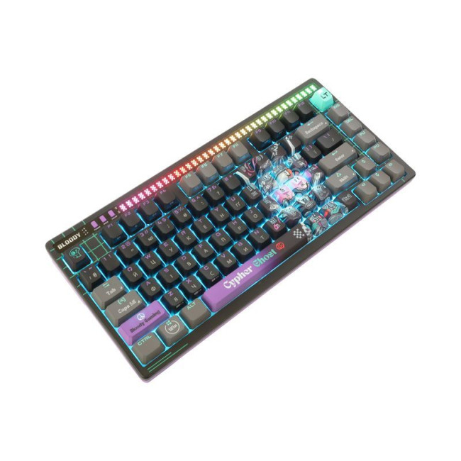 Клавіатура оптична ігрова, USB, RGB підсвічування, Alpha Optical Switch