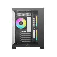 Корпус для комп'ютера MATX W/O PSU GAMMA C54 ARGB чорний (GAMMA-C54-BKD300XX-GL) OCYPUS