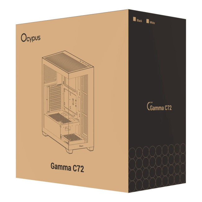 Корпус для комп'ютера ATX W/O PSU GAMMA C72 BK (GAMMA-C72-BKD000XX-GL) OCYPUS