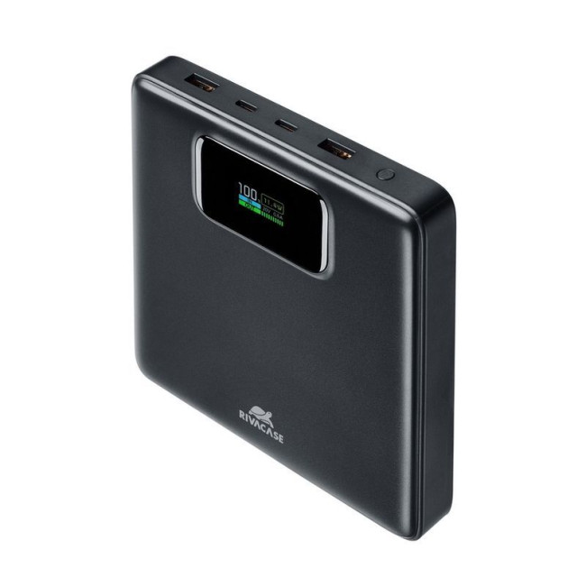Портативний зарядний пристрій, 25800 mA, PD 100W, з LCD, чорний