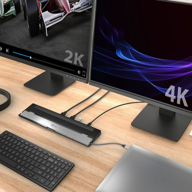 Док станція USB-C 10-в-1 (HDMI/PD/USB-A/USB-C/LAN/картридер/аудіо)