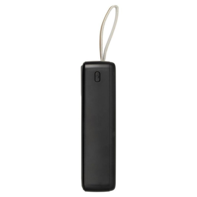Портативний зарядний пристрій, 30000 mA, PD+QC 20W, з LCD, чорний