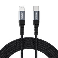 Кабель MFI, USB 2.0 Power Delivery (PD), C-тато/Lightning, 1,2 м