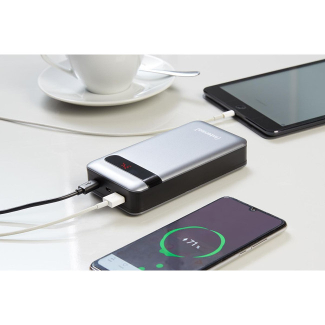 Портативний зарядний пристрій USB 20000MAH QC3.0 ANTHRACITE PD20000 INTENSO