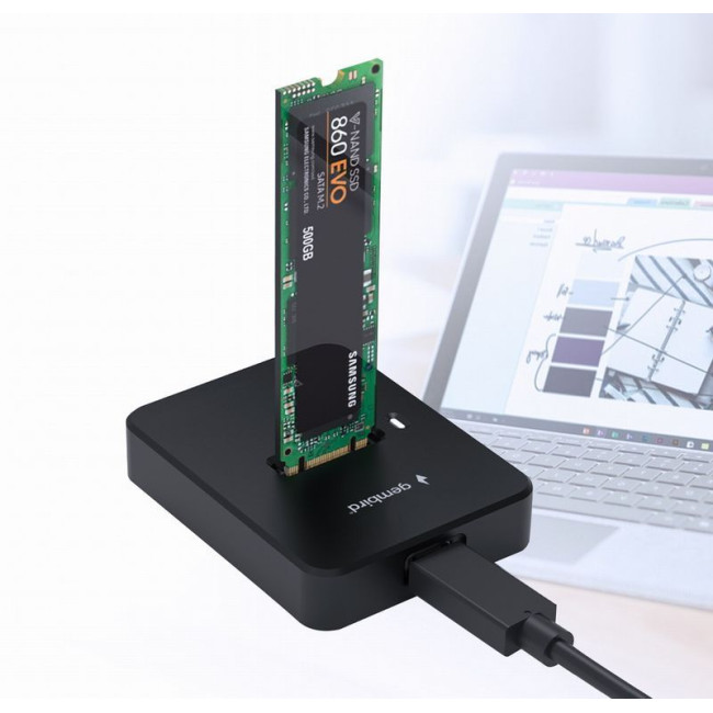 Док-станція для жорстких дисків USB Type-C M.2 SATA & NVME SSD