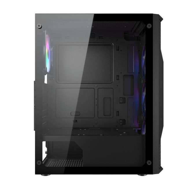 Ігровий корпус, 4*120mm RGB вентилятори передвстановлені, Mini ITX / Micro ATX / ATX, скляне вікно