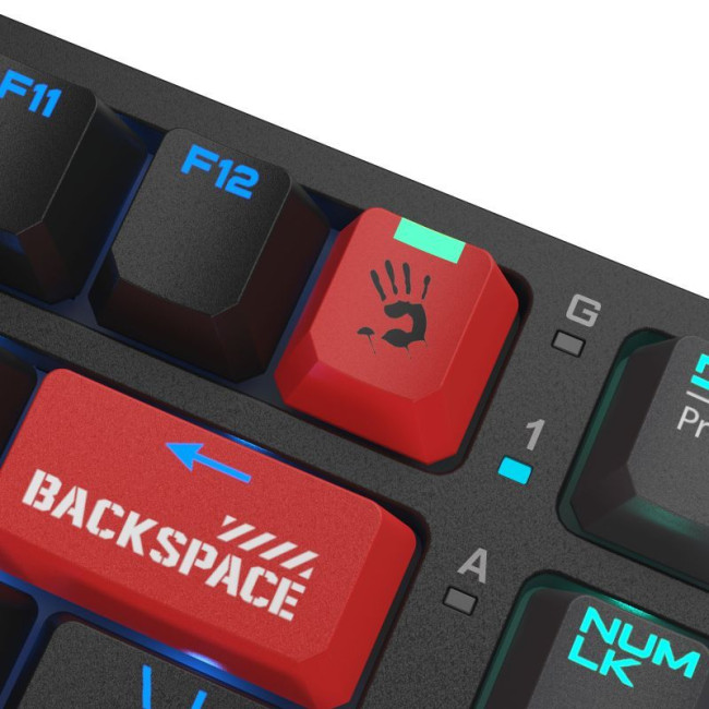 Клавіатура механічна ігрова, USB, RGB підсвічування, BLMS Red Plus Switch