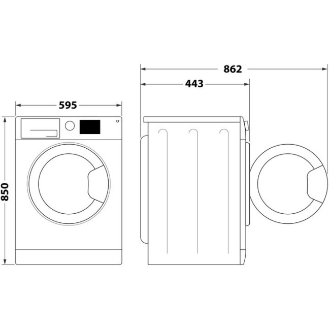 Пральна машина автоматична Indesit OMTWSE 61293 WK UA