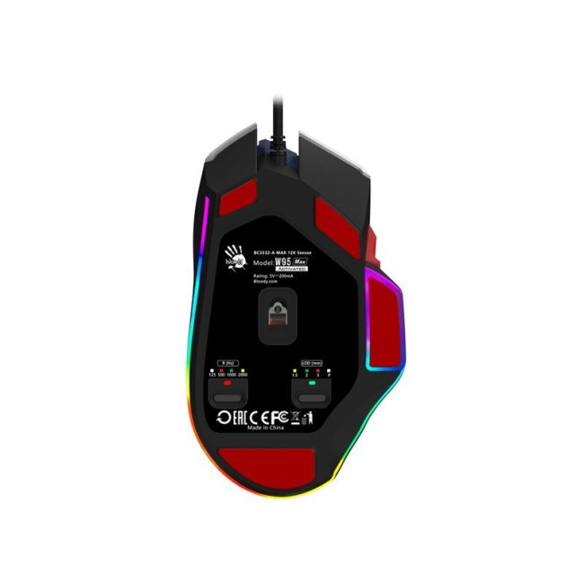Ігрова миша Bloody Activated, RGB, 12000 CPI, 50M натискань