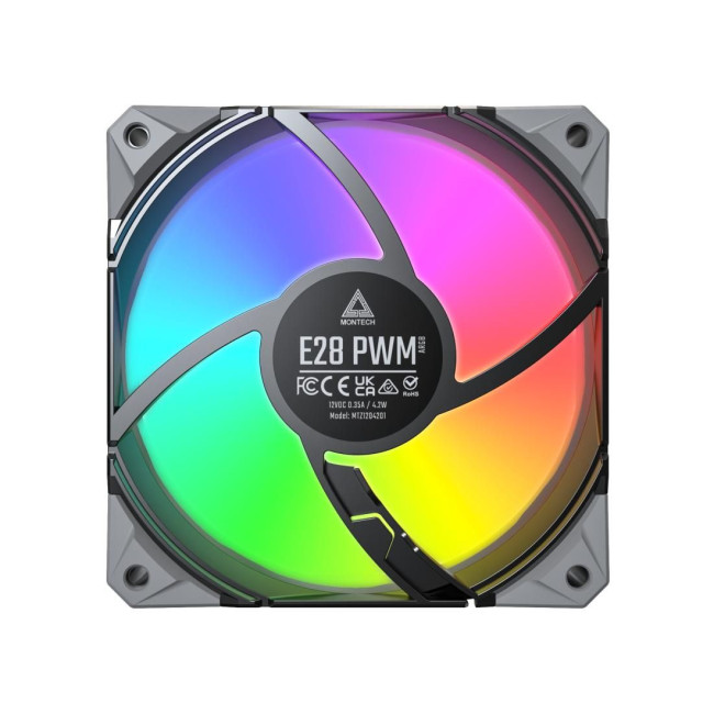 Набір із трьох вентиляторів для корпусу 120MM E28 ARGB 3 PACK (B) MONTECH