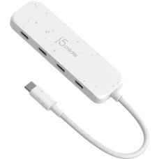 Хаб USB 3.2, 10Gbps, USB-С на 4 USB-С, білий
