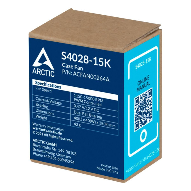 Корпусний вентилятор 40MM S4028-15K ACFAN00264A ARCTIC