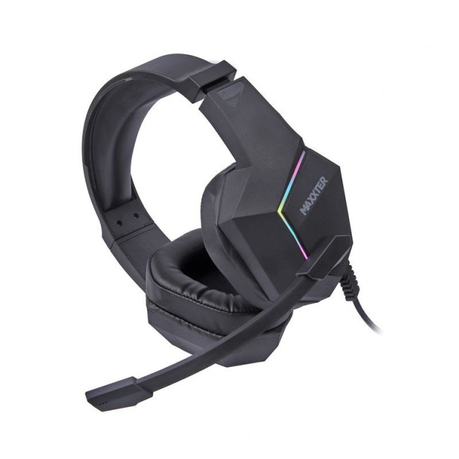 Гарнітура ігрова, USB 7.1, RGB підсвічування, чорний