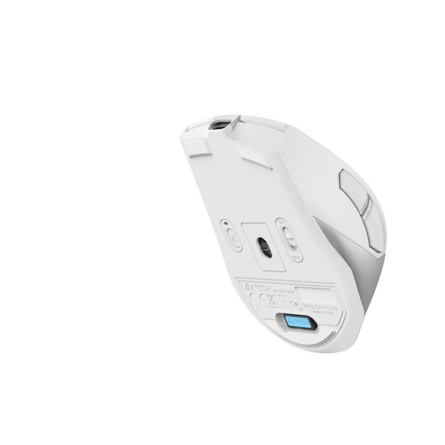 Миша бездротова безшумна Fstyler, Bluetooth / 2.4 ГГц, вбудований акумулятор, 2000DPI, сірий+білий