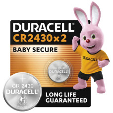Спеціальна літієва батарейка типу «таблетка» Duracell 2430 3V, (CR2430), 2 шт. в упаковці