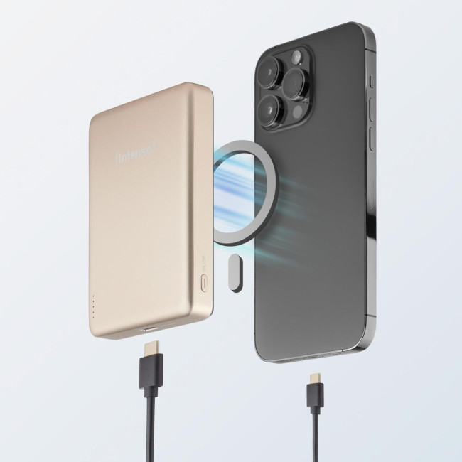 Портативний зарядний пристрій USB 10000MAH MAG CHAMPAGNE MW10000 7344031 INTENSO