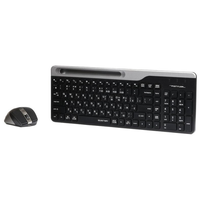 Комплект бездротовий Fstyler клавіатура+миша (FB35C+FBK25), Smoky Grey, USB