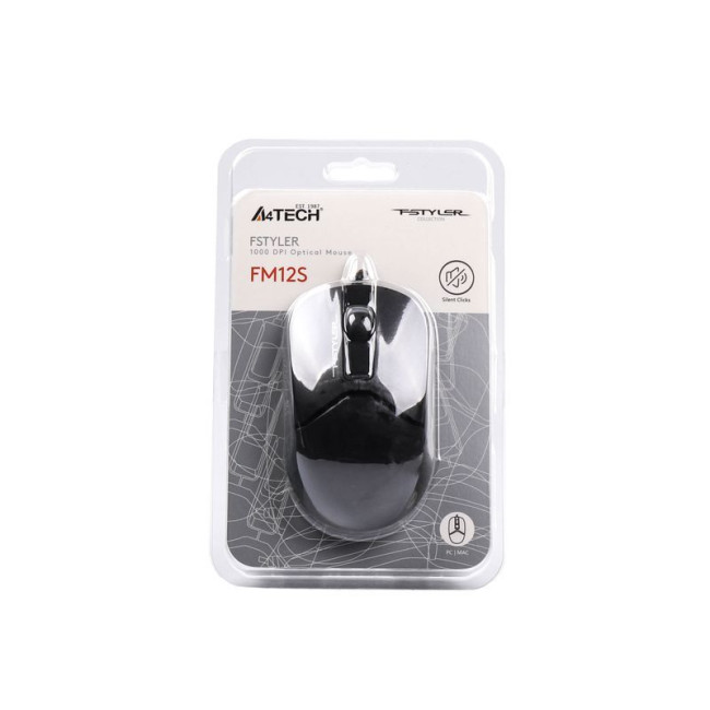 Миша дротова безшумна Fstyler, USB, 1200 dpi