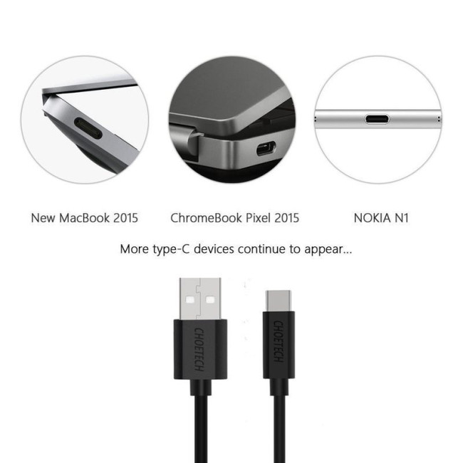 Кабель преміум якість USB 2.0 A-тато/C-тато,1 м.
