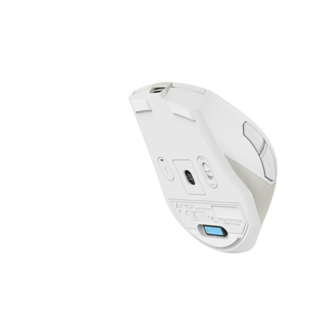 Миша бездротова безшумна Fstyler, Bluetooth / 2.4 ГГц, вбудований акумулятор, 2000DPI, білий+бежевий