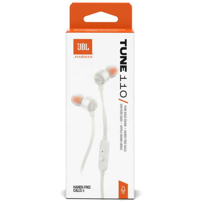 Гарнітура JBL TUNE 110 ECO White (JBLT110WHTE)