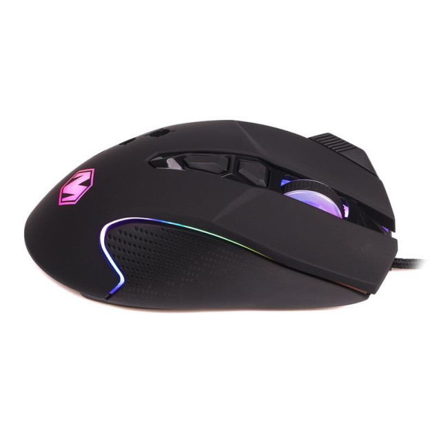Миша ігрова, Instant 825, 9 кнопок, 12800 DPI, RGB, USB, чорна