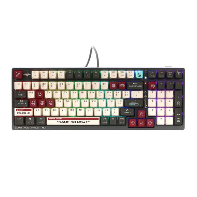Клавіатура механічна ігрова, USB, RGB підсвічування, BLMS Red Plus Switch