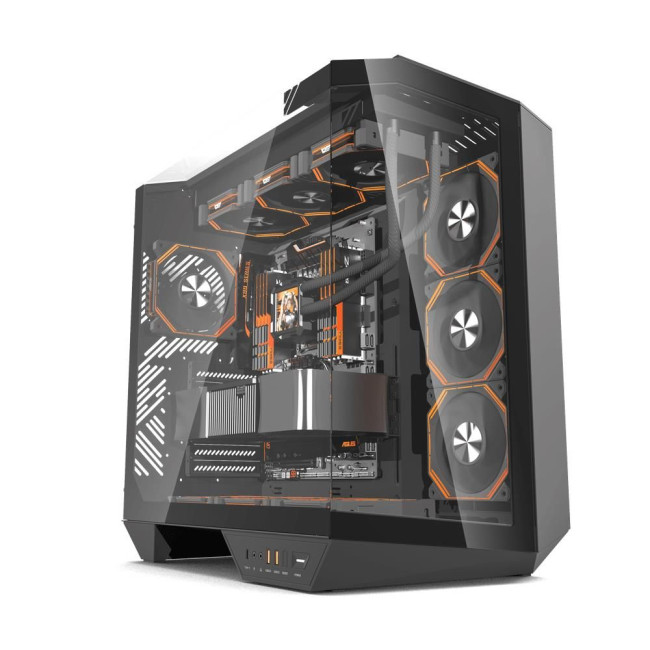 Корпус для комп'ютера DARK FLASH ATX без блока живлення DY470 чорний