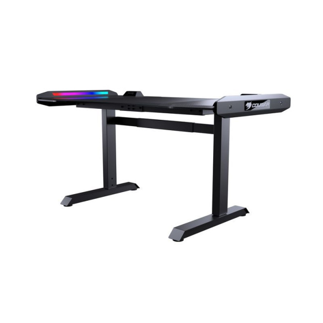 Стіл для геймера, ергономічний дизайн, USB 3.0/Audio хаб, RGB підсвічування, регулювання висоти