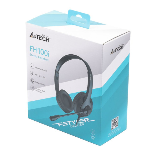 Гарнітура Fstyler AUX 3.5 мм Stereo Headphone, чорна