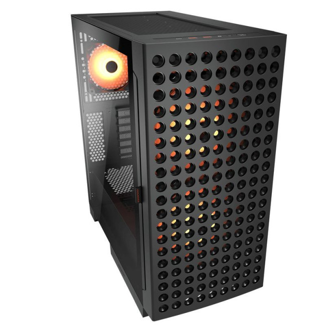 Ігровий корпус, вентилятори передвстановлені, ATX/mATX/mini-ITX, скляне вікно
