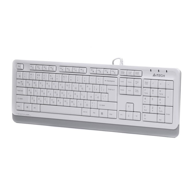 Клавіатура Fstyler Sleek Media Comfort, USB, білий