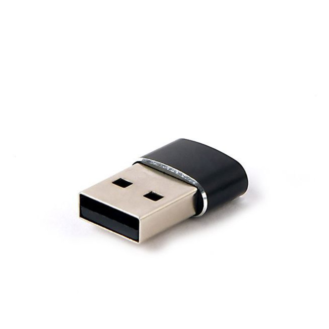 Перехідник USB 2.0, А-тато/C-мама, алюміній
