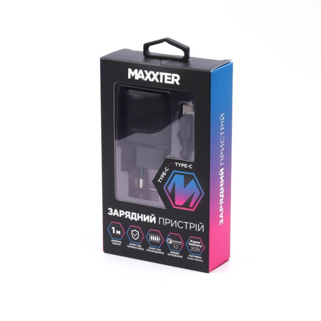 1 USB-A + 1 Type-C + кабель Type-C до Type-C (Power Delivery 18 Вт + Quick Charge 18 Вт) 5V/3A-9V/2A-12V/1.5A