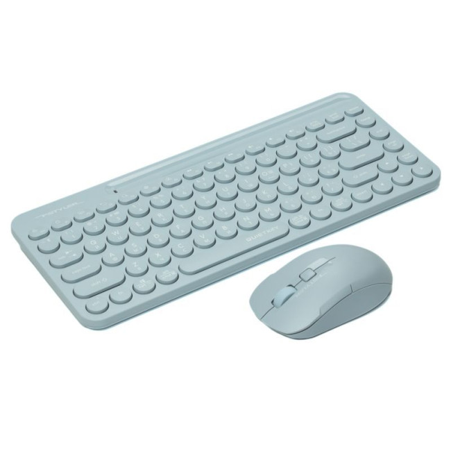 Комплект бездротовий Fstyler клавіатура+миша, блакитний, USB
