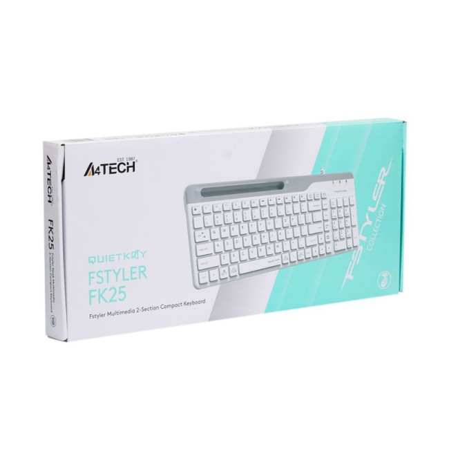 Клавіатура Fstyler, USB, білий