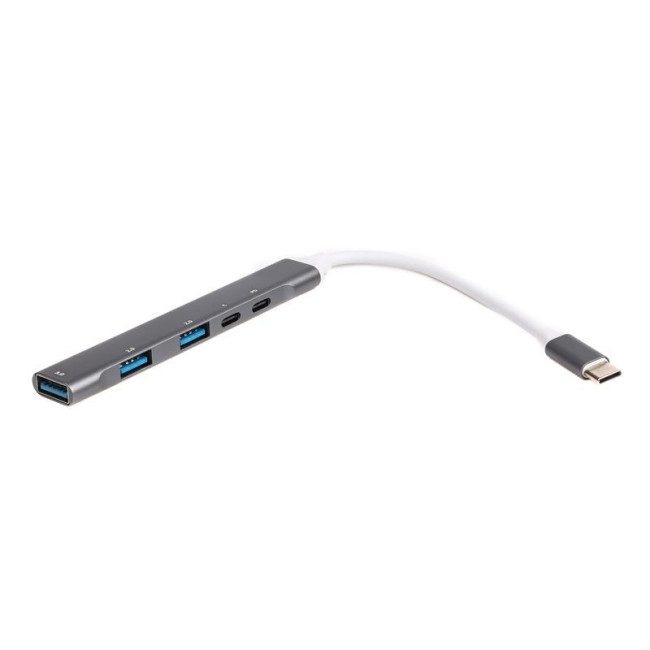 Хаб USB 3.0 Type-С на 4 порти, 1xUSB-A 3.0, 2xUSB-A 2.0, 1xUSB-C (PD100W charging), 1хUSB-C