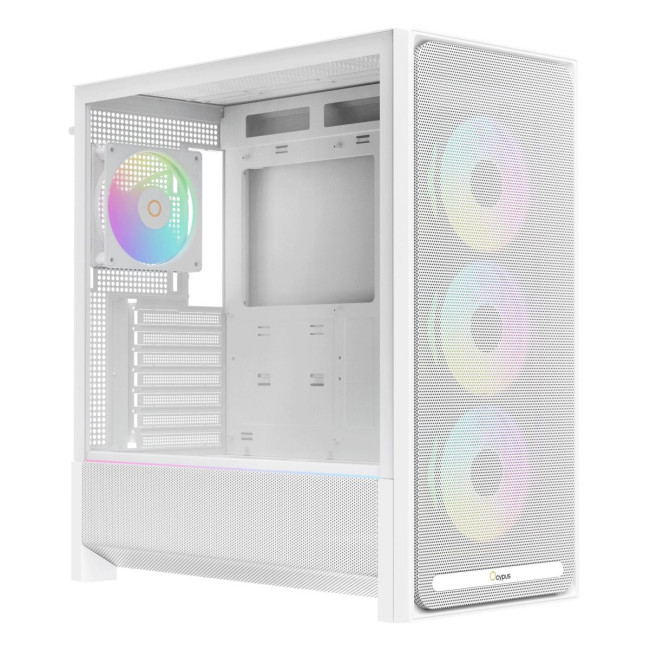 Корпус для комп'ютера ATX W/O PSU DELTA C70 WH ARGB (DELTA-C70-WHG400XX-GL) OCYPUS
