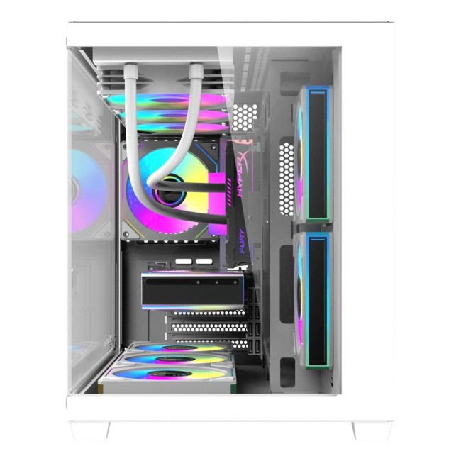 CASE MINITOWER MATX W/O PSU/B275 PRO WHITE DARK FLASH