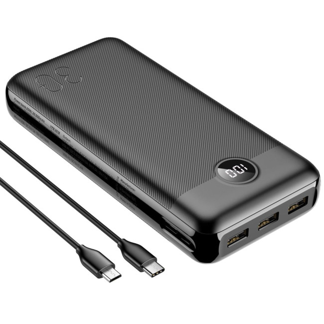 Портативний зарядний пристрій Yenkee YPB 3018 - 30000 mAh PD20W Black
