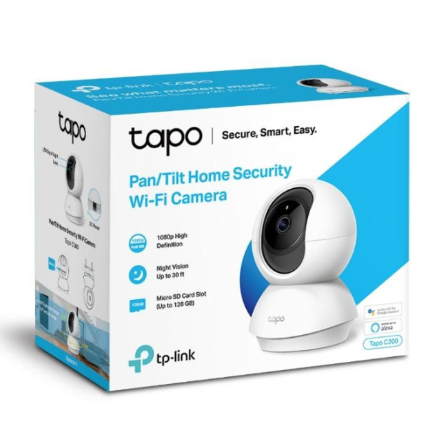 Панорамна домашня WiFi камера, Tapo C200