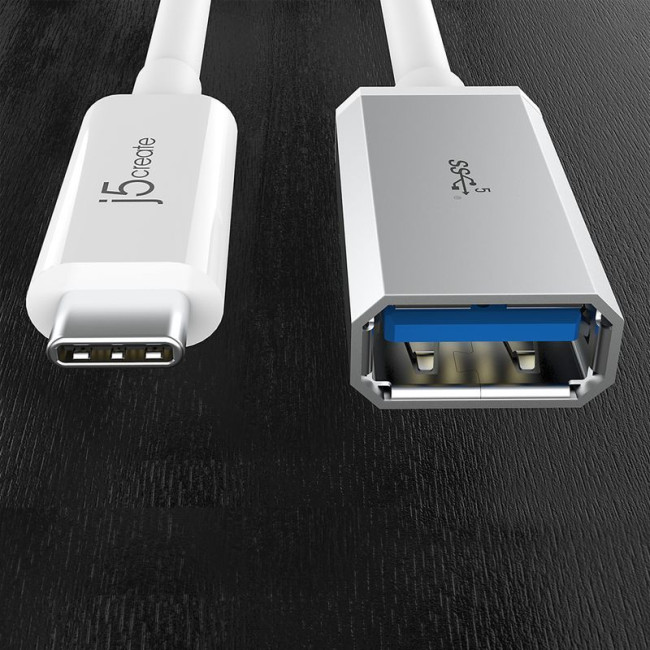 Кабель-адаптер OTG USB 3.1, USB-C тато/USB-A-мамо, 0.1 м