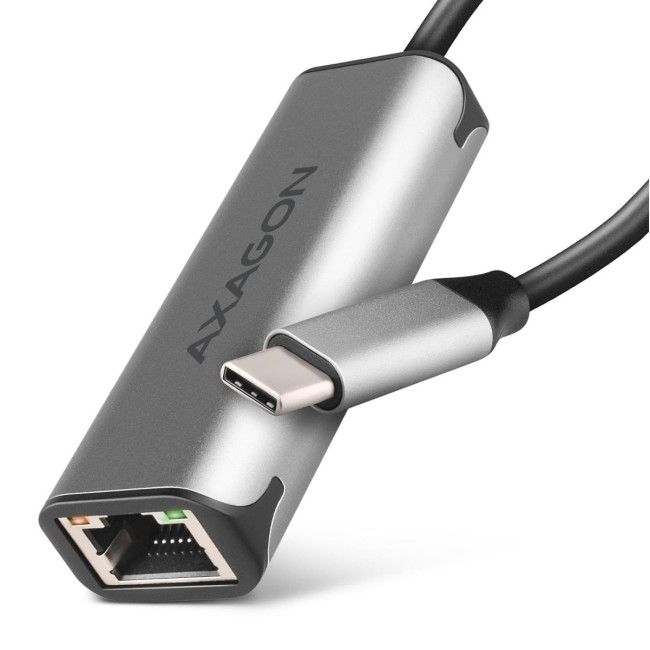 Мережевий адаптер AXAGON ADE-25RC SuperSpeed USB-C 2.5 gigabit, сірий