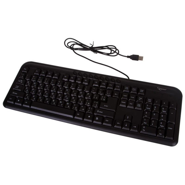 Клавіатура мультимедійна, USB, чорний