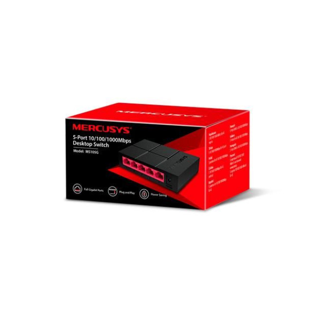 Коммутатор MERCUSYS MS105G 5 PORT 10/100/1000M