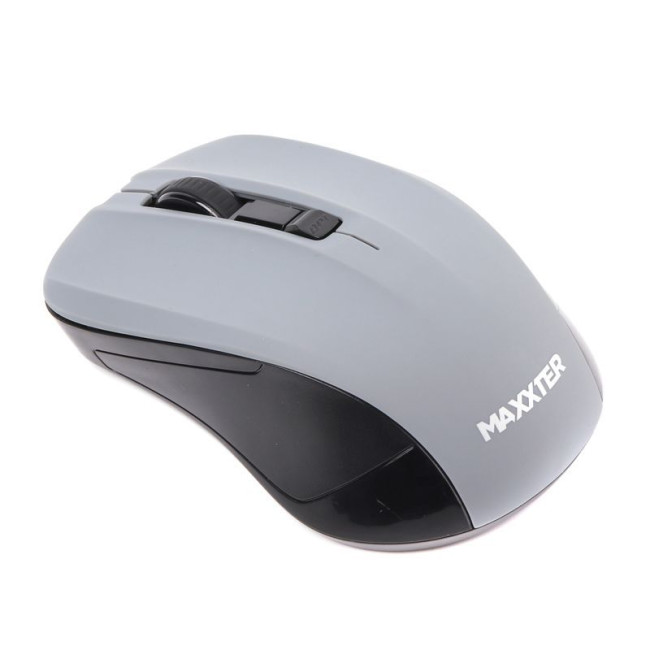 Миша бездротова, USB, 1600 dpi, сірa