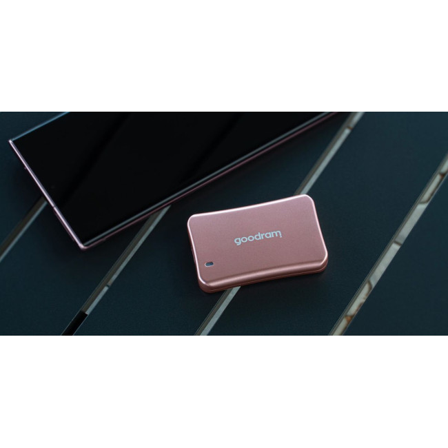SSD накопичувач Goodram 2TB HX200 ROSE GOLD USB TYPE-C + A (SSDPR-HX200-2K0-RG)